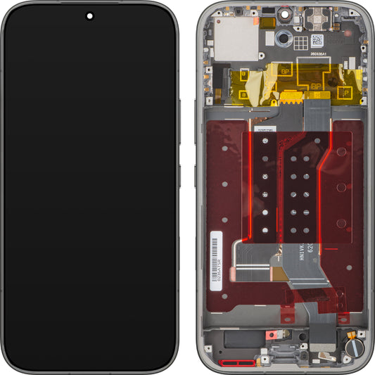 Honor 600 Touchscreen Display with Frame, Black, Service Pack 0235ATSR