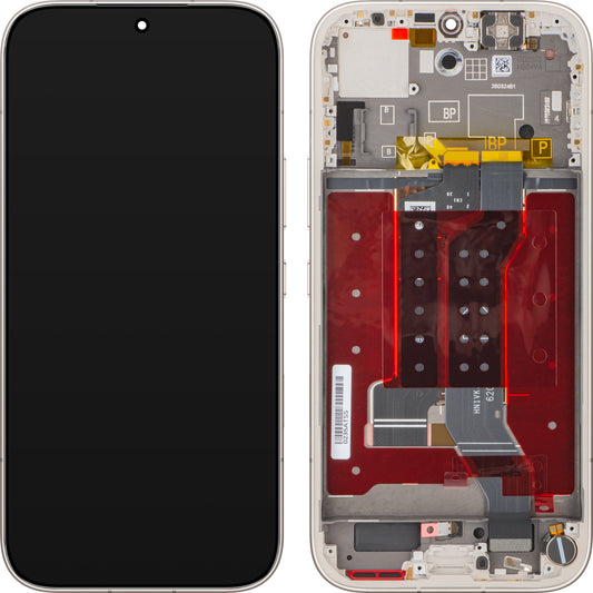 Pantalla con pantalla táctil Honor 600, con marco, dorado (Blanco dorado), paquete de servicio 0235ATSS