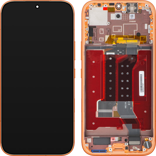 Pantalla con pantalla táctil Honor 600, con marco, naranja, paquete de servicio 0235ATST