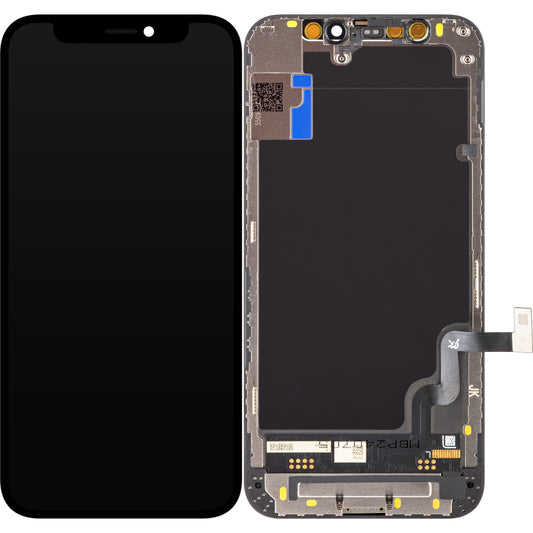 JK Pantalla Táctil para Apple iPhone 12 mini, con Marco, Versión LCD In-Cell, Negro 