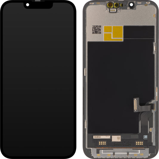 JK Pantalla Táctil para Apple iPhone 13, con Marco, OLED IC Versión Móvil, Negro 