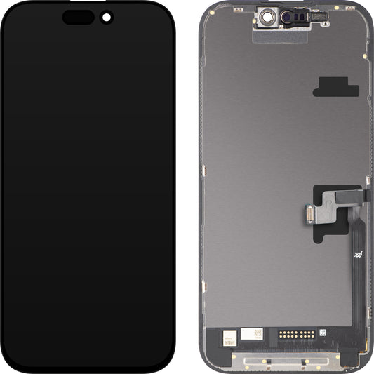 Pantalla con Touchscreen JK para Apple iPhone 16 Pro, con Marco, Versión LCD In-Cell IC Movible, Negro