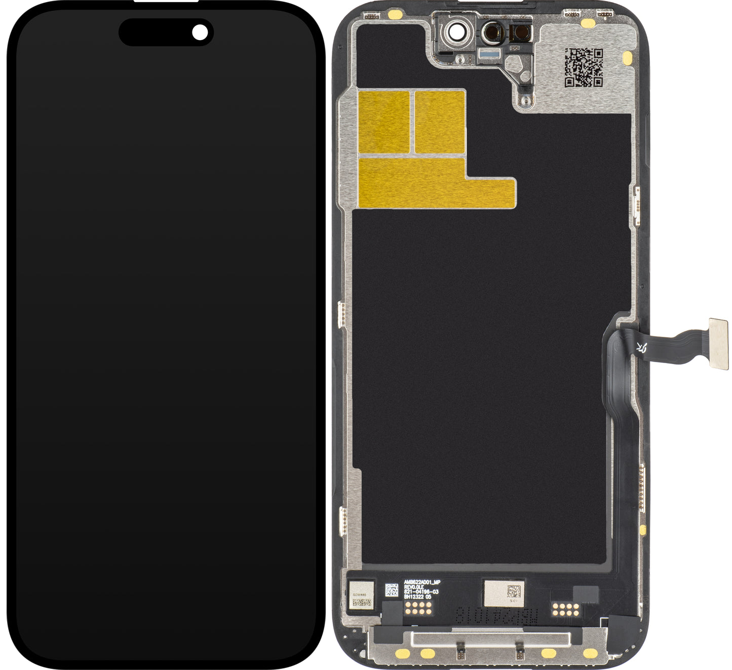 JK Pantalla Táctil para Apple iPhone 14 Pro, con Marco, In-Cell IC Versión LCD Móvil, Negro 