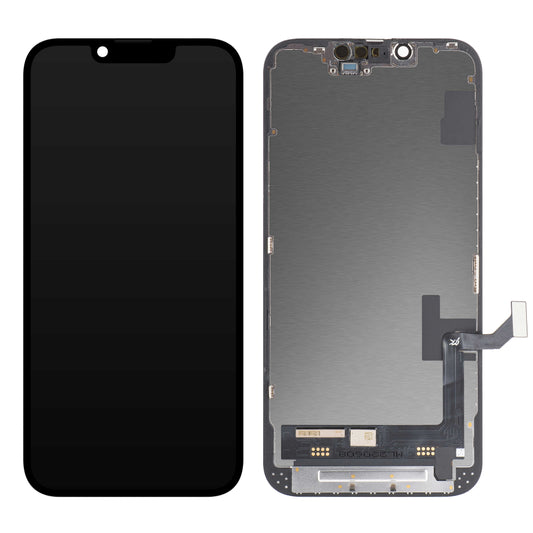 JK Pantalla Táctil para Apple iPhone 14, con Marco, Versión LCD In-Cell, Negro 