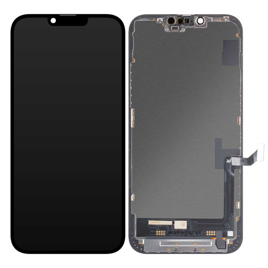 Pantalla táctil JK para Apple iPhone 14 Plus, con marco, versión In-Cell LCD, negro 