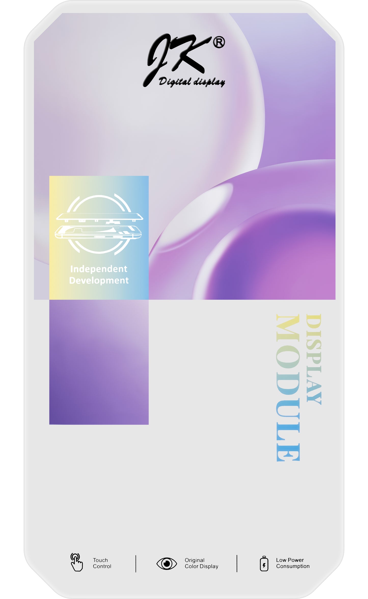 JK Touchscreen Display for Apple iPhone 14 Pro, with Frame, In-Cell IC Movable LCD Version, Black 