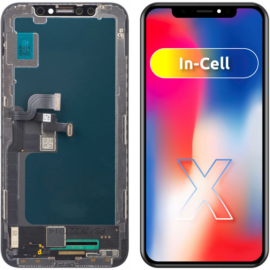 JK Pantalla Táctil para Apple iPhone X, con Marco, Versión LCD In-Cell, Negro