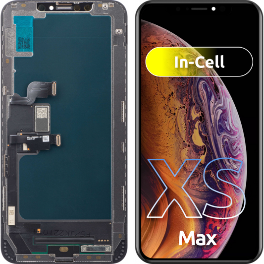 Pantalla táctil JK para Apple iPhone XS Max, con marco, versión LCD In-Cell, negro.