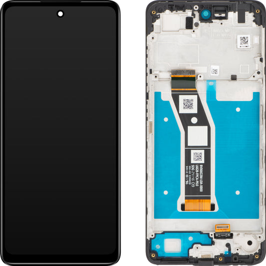 Pantalla táctil Motorola Moto E14, con marco, negro, Service Pack 5D68C24645 