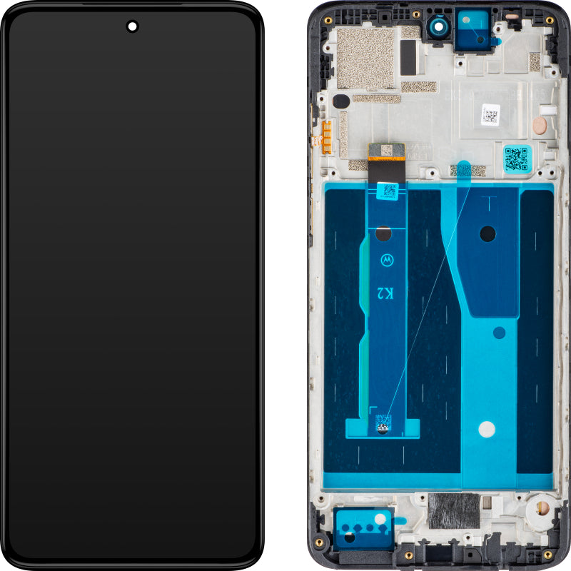 Pantalla con pantalla táctil Motorola Moto G84, con marco, negro, Swap 5D68C23231