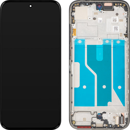 Pantalla con pantalla táctil Motorola Moto G87, con marco, negro, paquete de servicio 5D68C32731