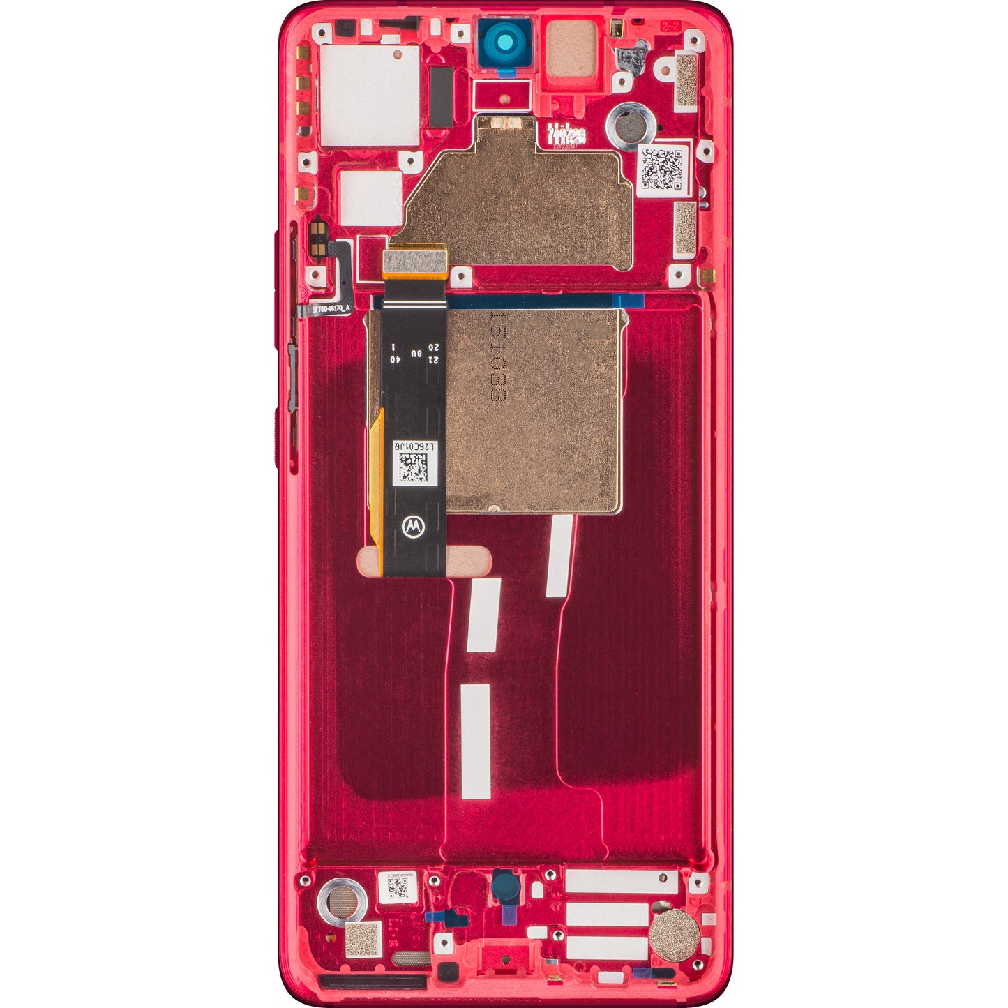 Pantalla táctil Motorola Edge 30 Fusion, con marco, rojo (Viva Magenta), Service Pack 5D68C22034 