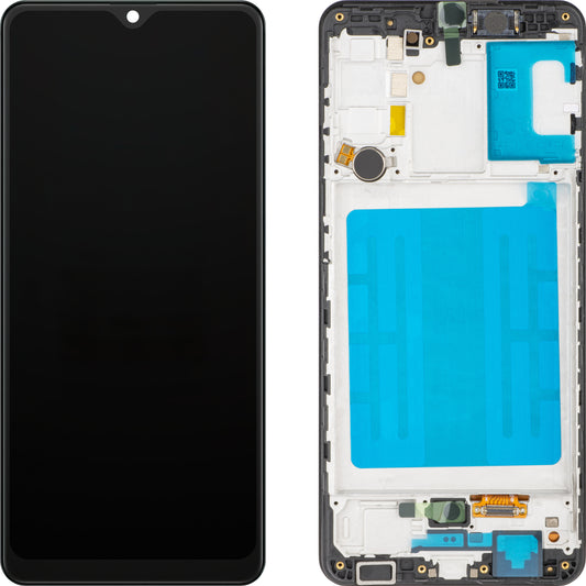 Display con Pantalla Táctil MP compatible con Samsung Galaxy A31 A315, con Marco, Versión OLED, Negro