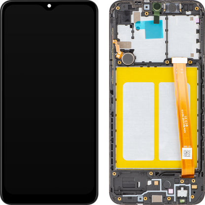 Display con Touchscreen MP compatible con Samsung Galaxy A20e A202, con Marco, Negro