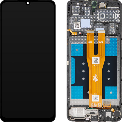 Display con Touchscreen MP compatible con Samsung Galaxy A06 A065, con Marco, Negro