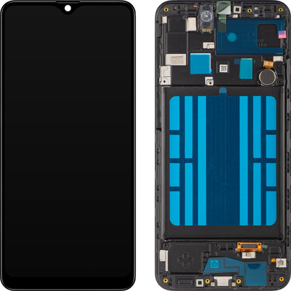 Display con Touchscreen MP compatible con Samsung Galaxy A20 A205, con Marco, Negro