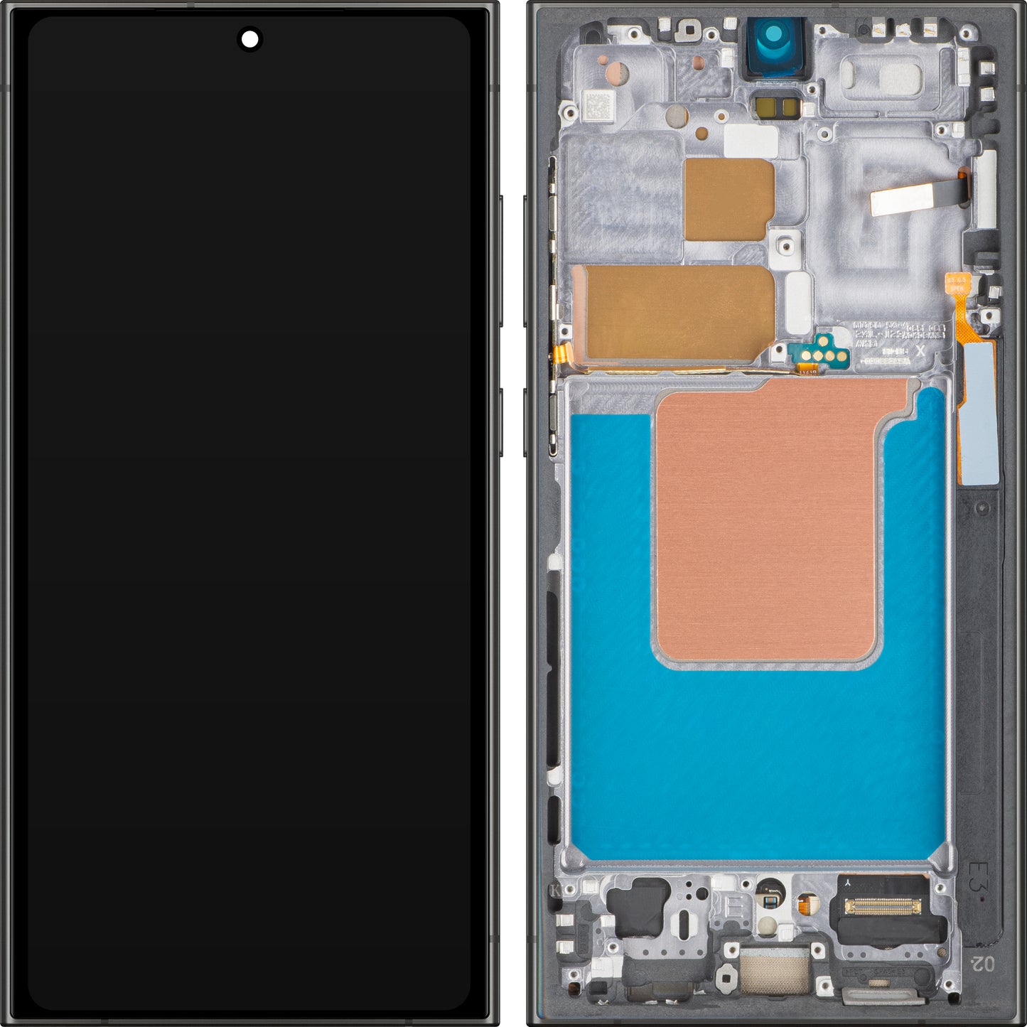 Display con Touchscreen MP compatible con Samsung Galaxy S24 Ultra S928, con Marco, Versión OLED, Negro