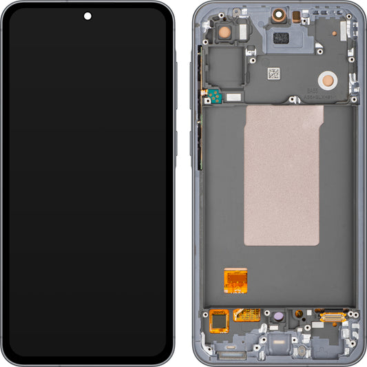 MP Touchscreen Display compatible with Samsung Galaxy A56 A566, with Frame, OLED Version, Black