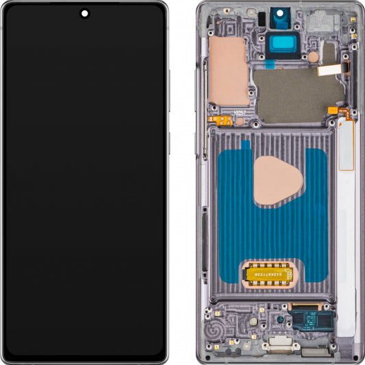 Pantalla con Touchscreen MP compatible con Samsung Galaxy Note 20 N980, con Marco, Versión OLED, Negro