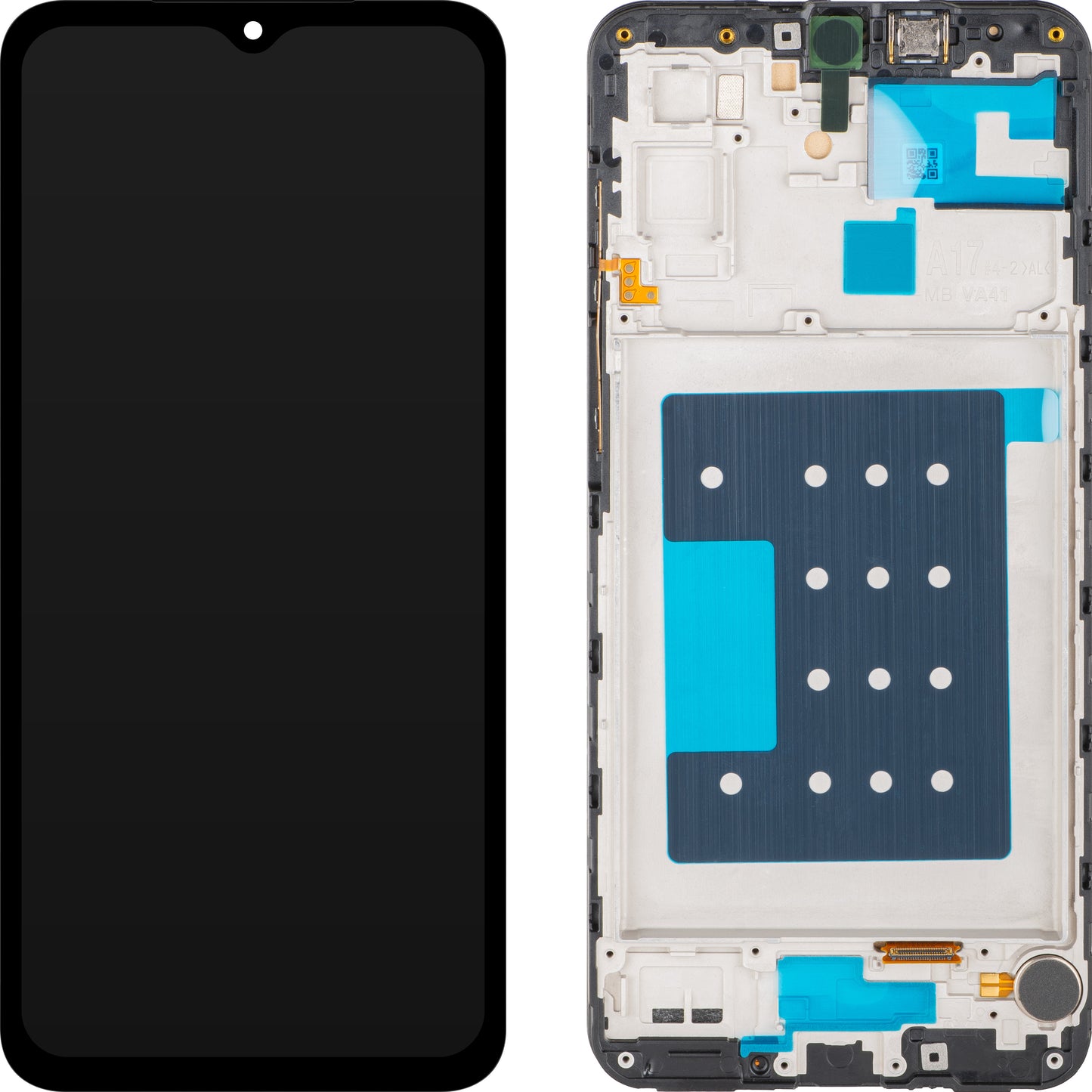 Display con Touchscreen MP compatible con Samsung Galaxy A17 5G, con Marco, Negro