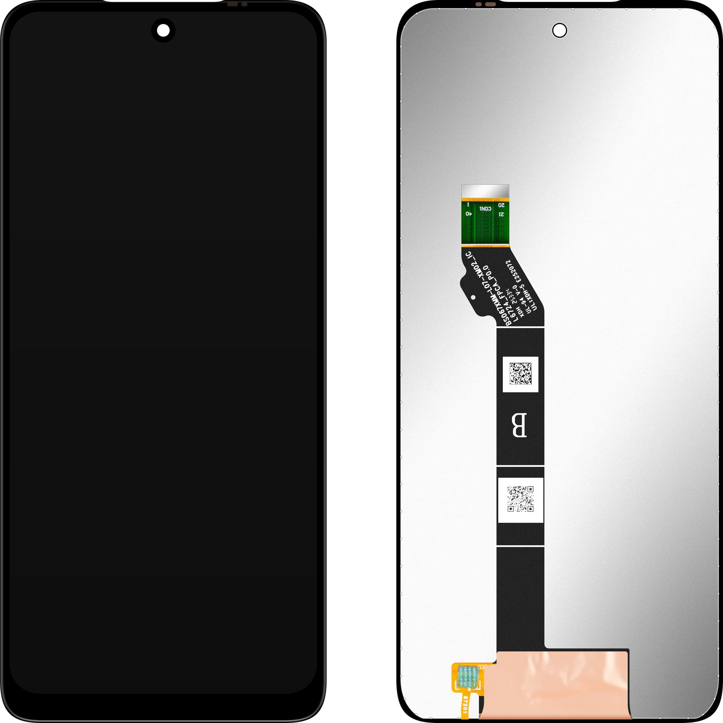 Pantalla con pantalla táctil MP compatible con Motorola Moto G17 / G17 Power