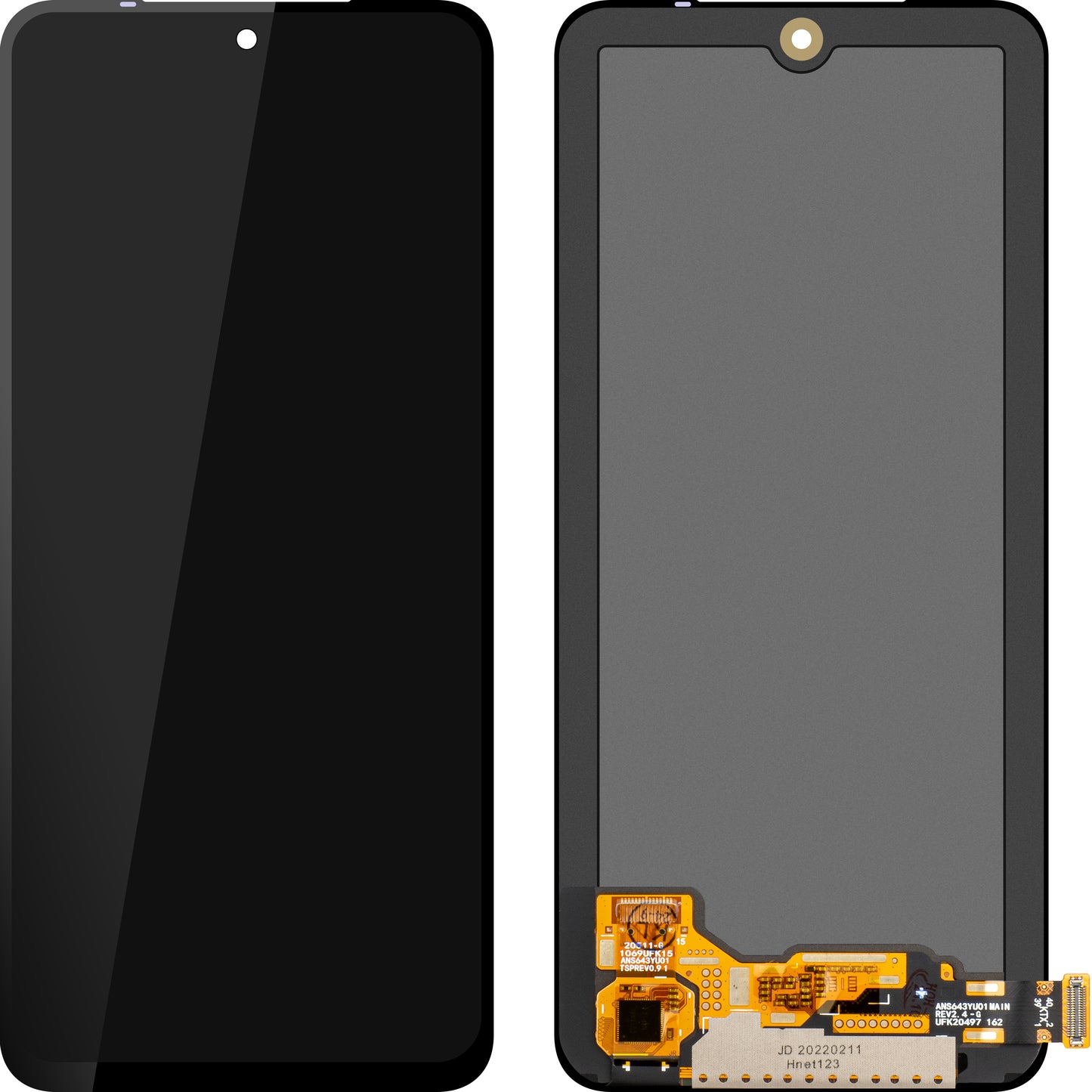Pantalla con Touchscreen MP compatible con Xiaomi Poco M5s / Redmi Note 10 / Note 10S, Versión OLED, Reacondicionado