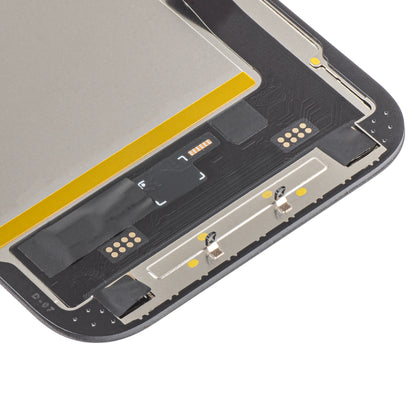 Pantalla con Touchscreen MP compatible con Apple iPhone 15, con Marco, Versión Soft OLED FHD IC Movable, Negro