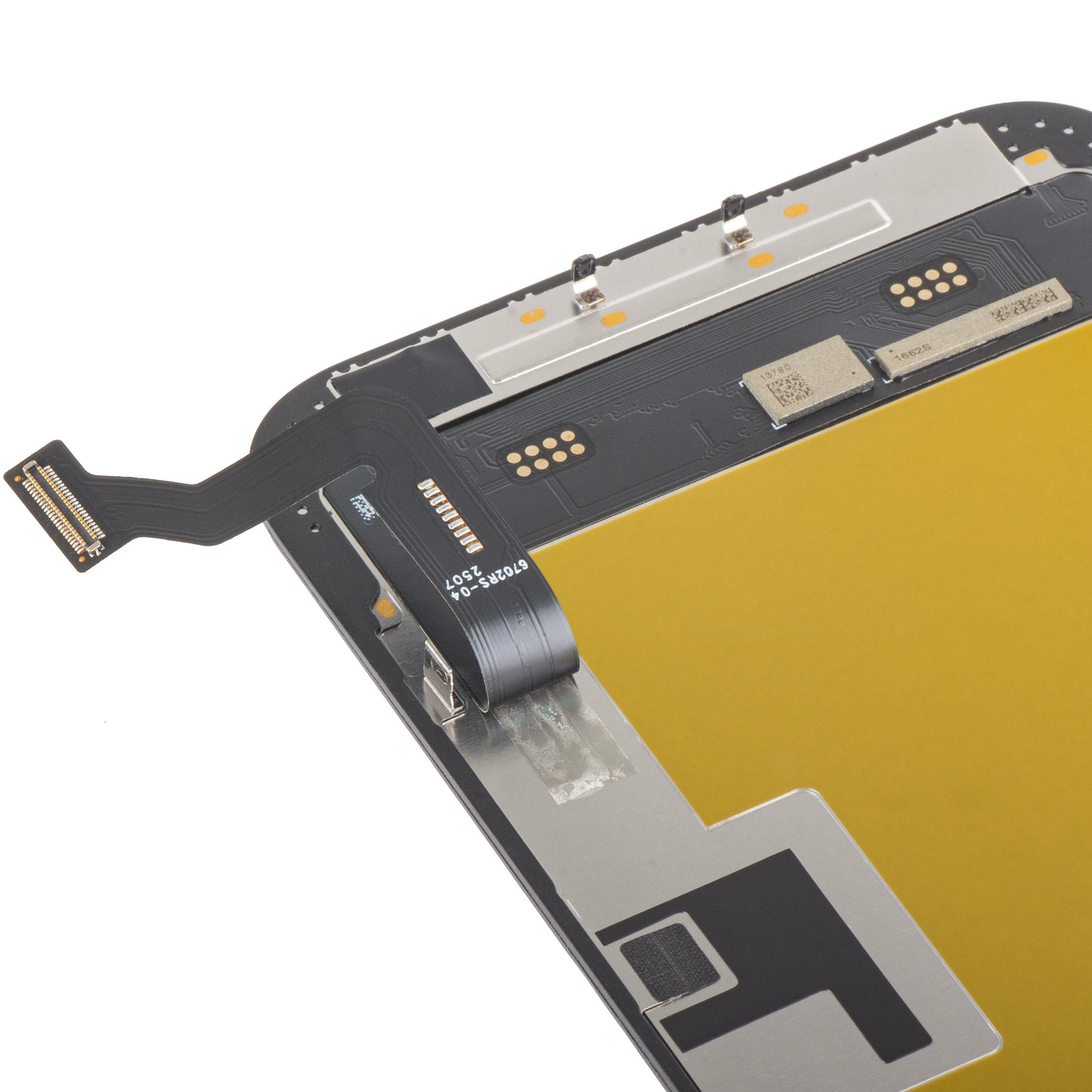 Pantalla con Touchscreen MP compatible con Apple iPhone 14 Plus, con Marco, Versión Soft OLED FHD IC Movable, Negro