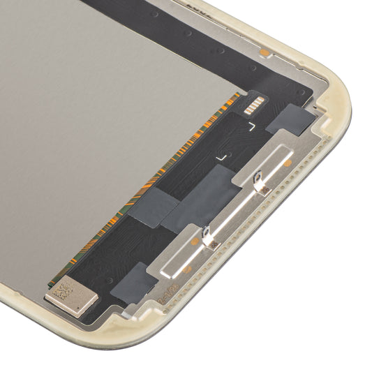 Pantalla con Touchscreen MP compatible con Apple iPhone 17, con Marco, Versión OLED FHD IC Movable, Negro