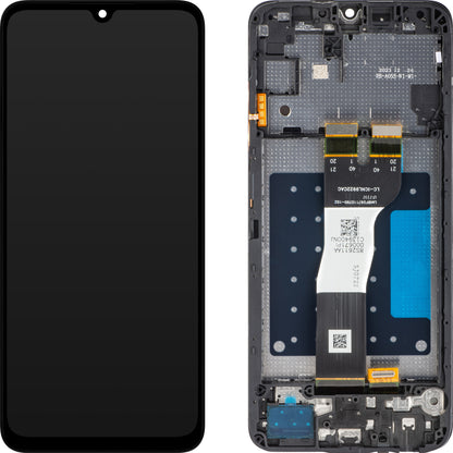 Pantalla táctil MP compatible con Samsung Galaxy A05s A057, con marco, negro 