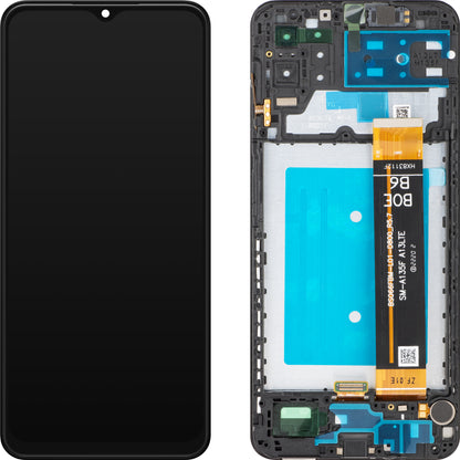 Pantalla táctil MP compatible con Samsung Galaxy A13 A137 / A13 A135, con marco, negro 