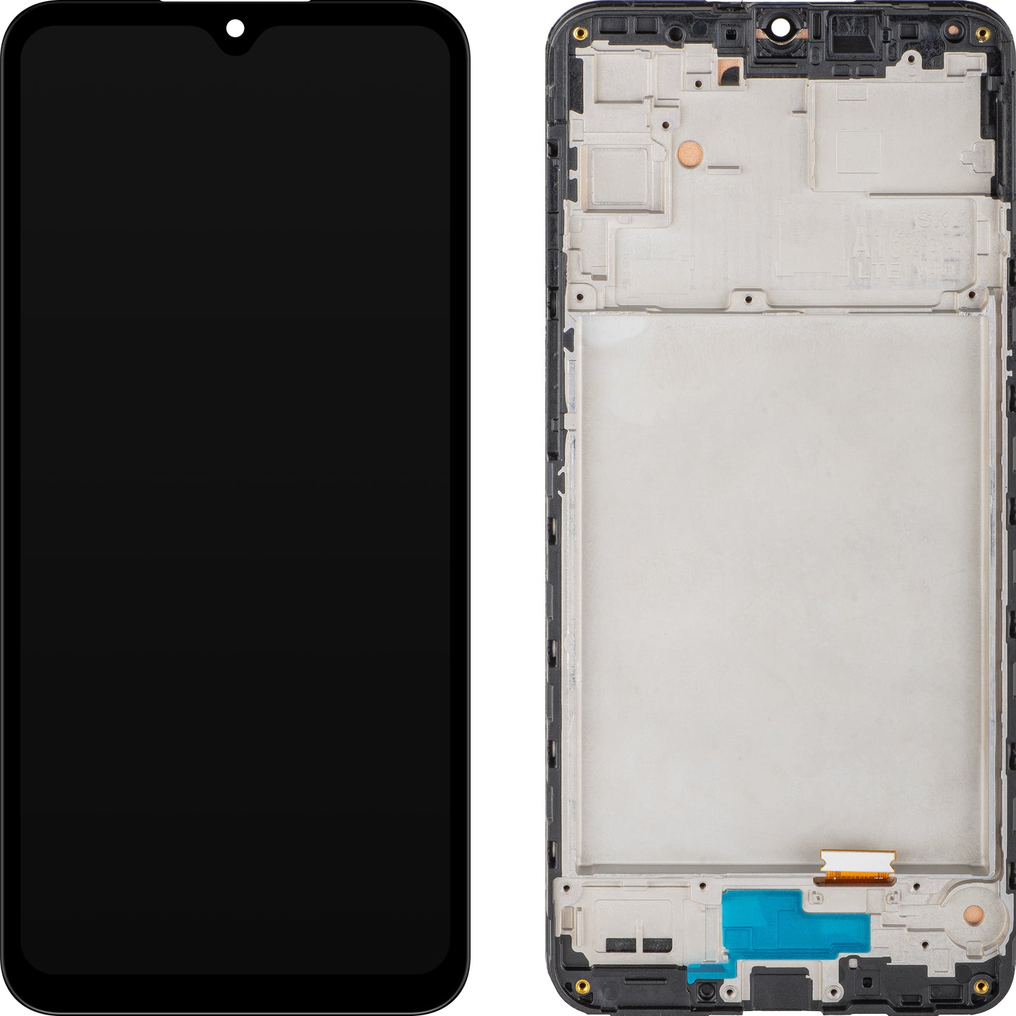 Pantalla con Touchscreen MP compatible con Samsung Galaxy A16 4G A165, con Marco, Negro.