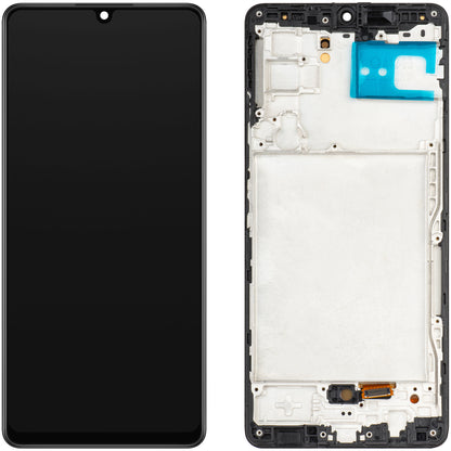 Pantalla táctil MP compatible con Samsung Galaxy A42 5G A426, con marco, versión OLED, negro 