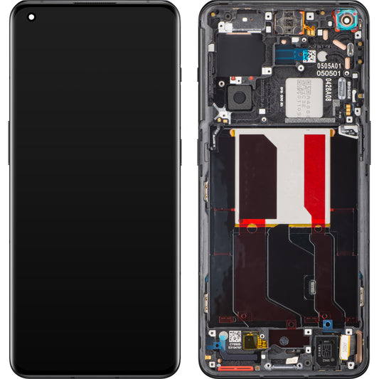 OnePlus 10 Pro Pantalla táctil OnePlus 10 Pro, con marco, negro (negro volcánico), Service Pack 4110005