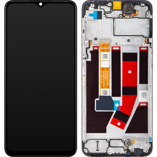 Display con pantalla táctil Oppo A57 5G, con marco, negro, Service Pack 4130239