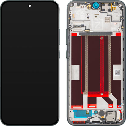 Pantalla con Touchscreen Oppo Reno14 FS 5G / Reno14 F, con Marco, Verde (Luminous Green), Service Pack 621029000594