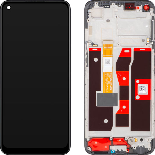 Display con Touchscreen Oppo A55, con Marco, Negro (Starry Black), Service Pack 4908581