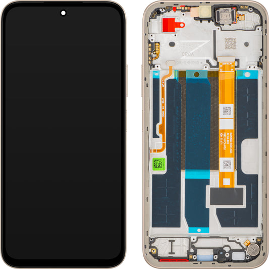 Display con Touchscreen Oppo A6, con Marco, Dorado (Aurora Gold), Service Pack 621029000760