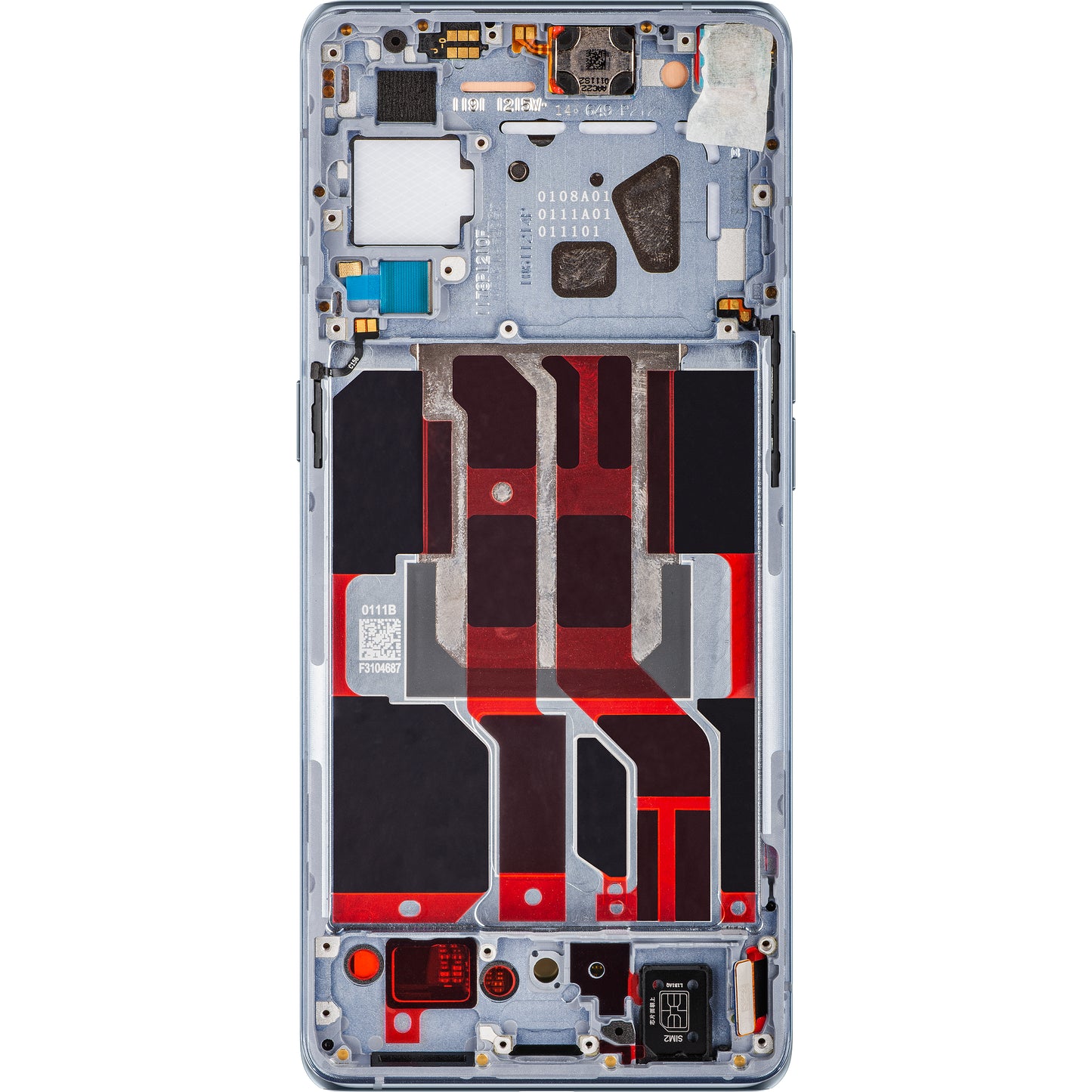 Display con Touchscreen Oppo Reno6 Pro 5G (Snapdragon) / Reno6 Pro+ 5G, con Marco, Gris (Lunar Grey), Service Pack 4907528