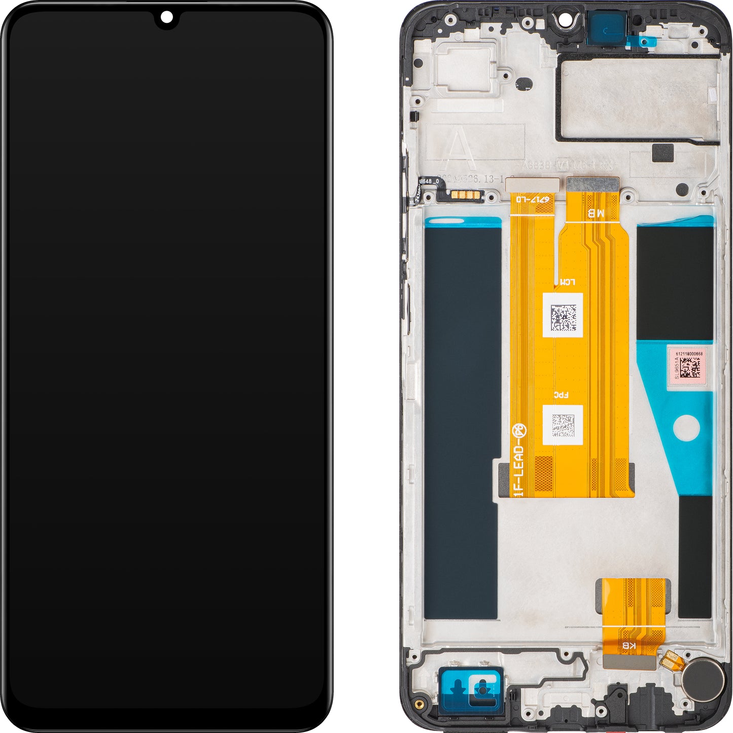 Display con Pantalla Táctil Realme Note 60, con Marco, Negro (Marble Black), Service Pack 621029000222