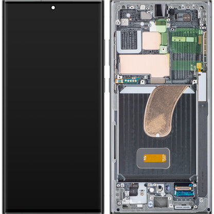 Pantalla táctil Samsung Galaxy S23 Ultra S918, con marco, verde, Service Pack GH82-30466C