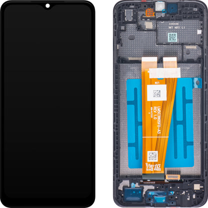 Pantalla táctil Samsung Galaxy A04 A045, con marco, negra, Service Pack GH81-22731A 