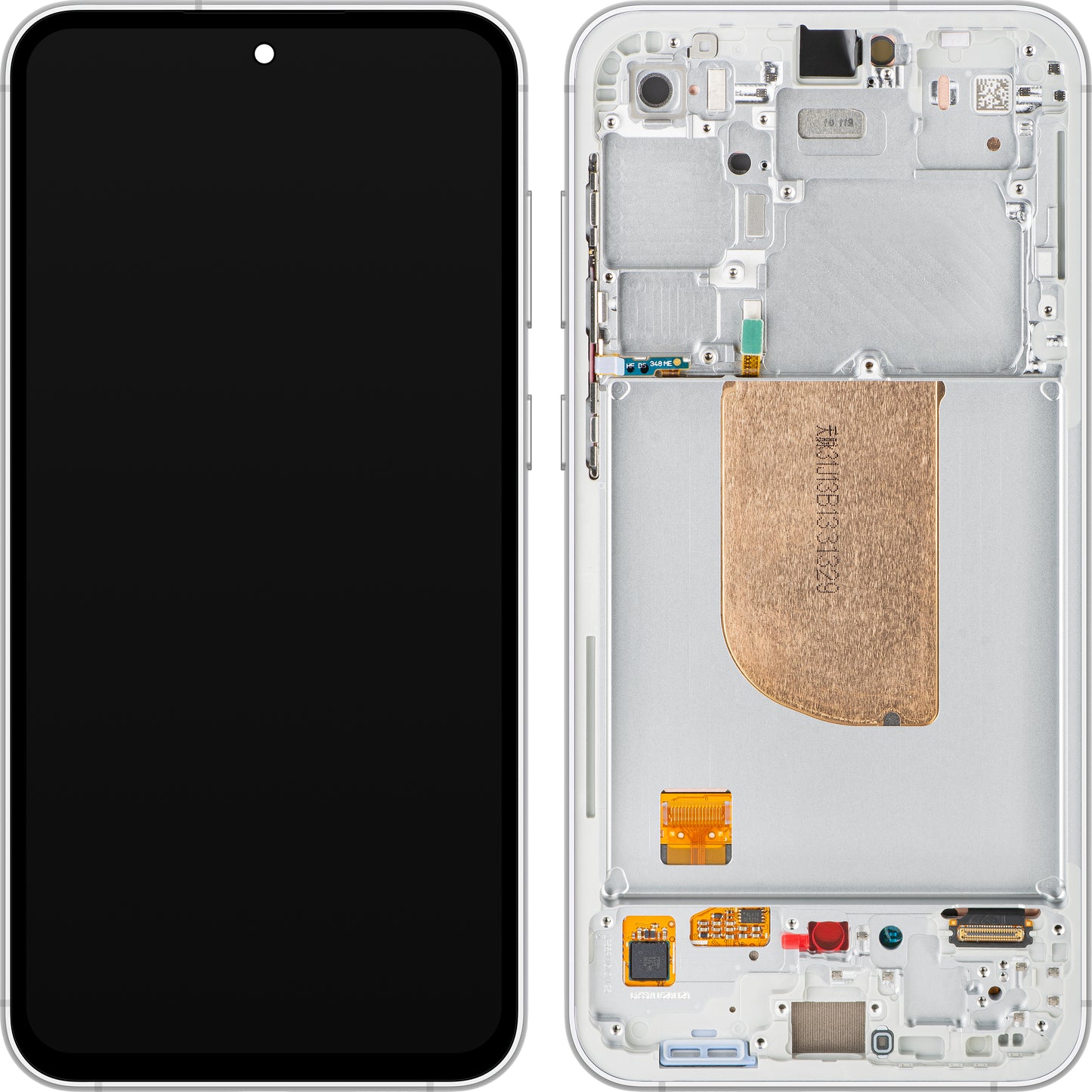 Samsung Galaxy S23 FE S711 Pantalla táctil con marco, Blanco (Crema), Service Pack GH82-32854B 