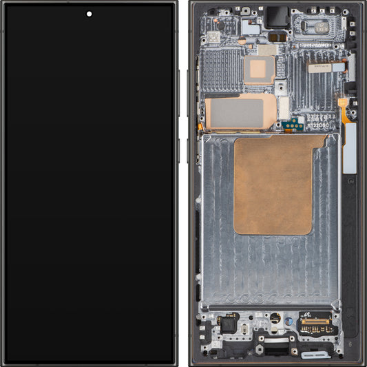 Samsung Galaxy S24 Ultra S928 Pantalla táctil con marco, negro titanio, Service Pack GH82-33396B 