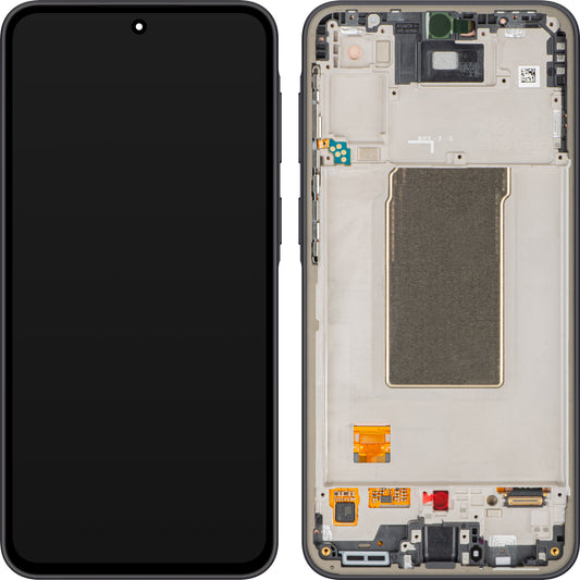 Pantalla con Touchscreen Samsung Galaxy A37 5G, con Marco, Negro (Awesome Charcoal), Paquete de Servicio GH82-39232A
