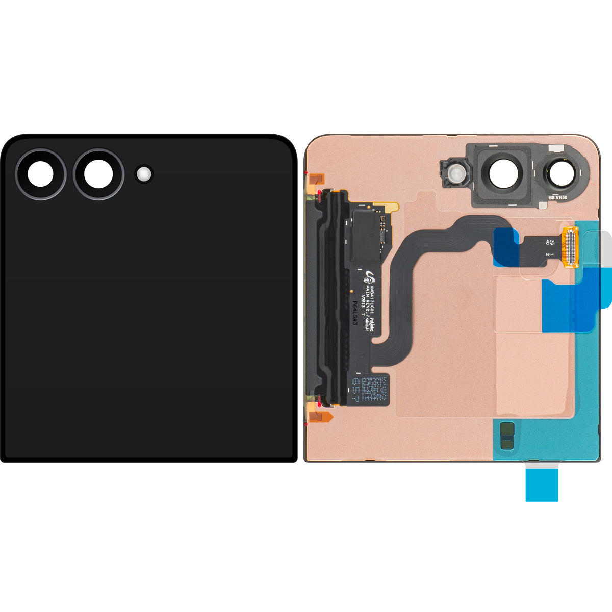 Pantalla con pantalla táctil Samsung Galaxy Z Flip8 F776, Sub Outer, Negro, Service Pack GH82-39757A