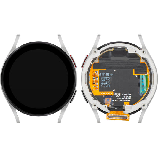 Pantalla con pantalla táctil Samsung Galaxy Watch FE, con marco, versión BT, plateado, paquete de servicio GH97-30050B