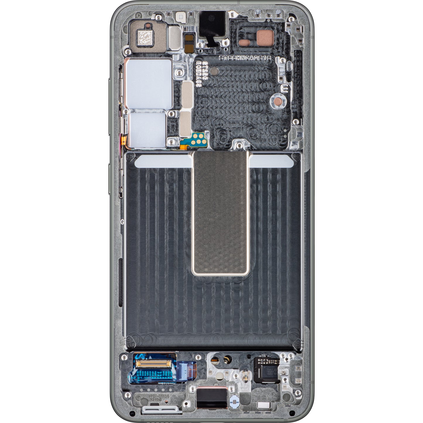 Pantalla táctil Samsung Galaxy S23 S911, con marco, verde, Service Pack GH82-30480C