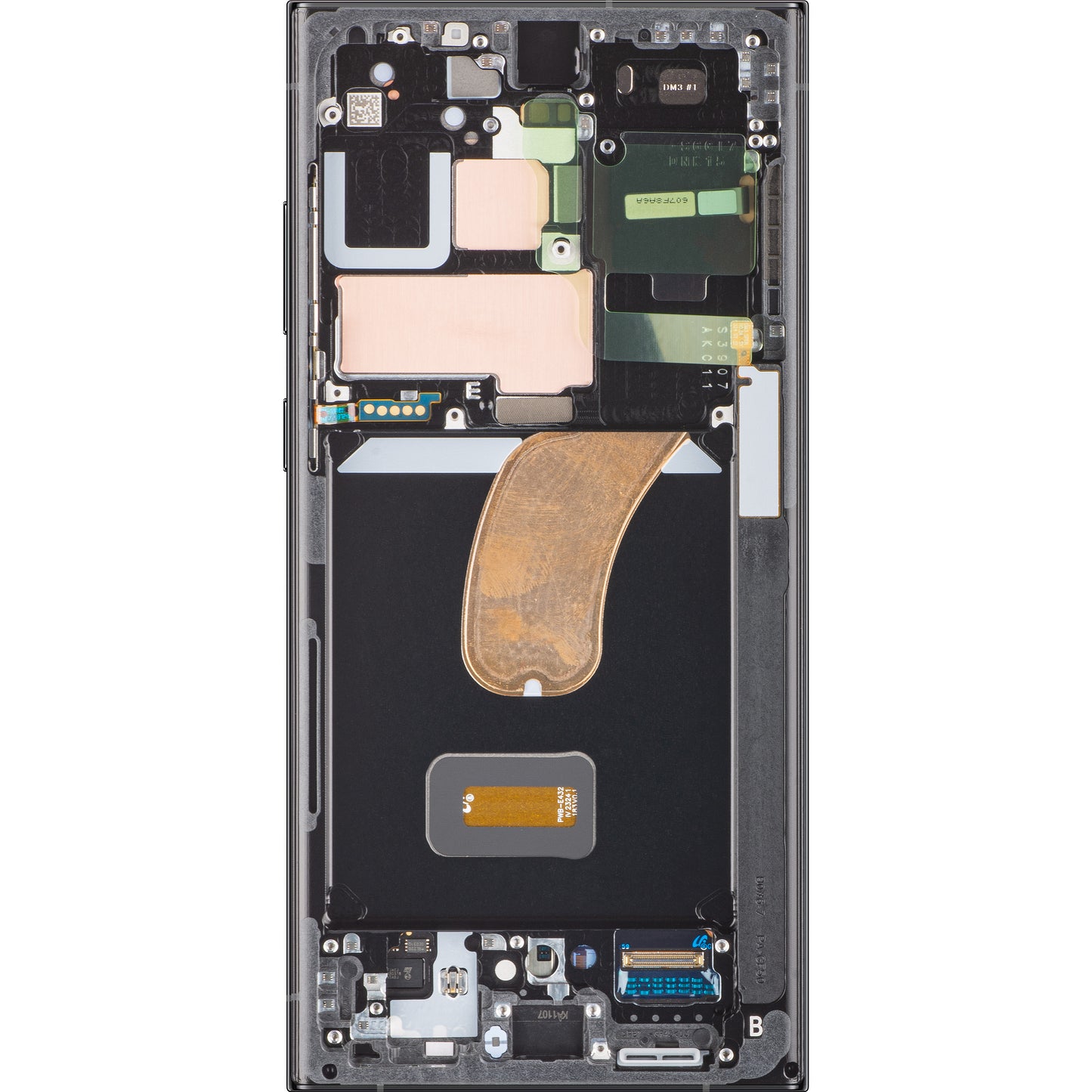 Pantalla táctil Samsung Galaxy S23 Ultra S918, con marco, gris (grafito), Service Pack GH82-30466E