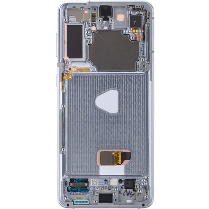 Pantalla táctil Samsung Galaxy S21+ 5G G996, con marco, plateada (Phantom Silver), Service Pack GH82-27268C 